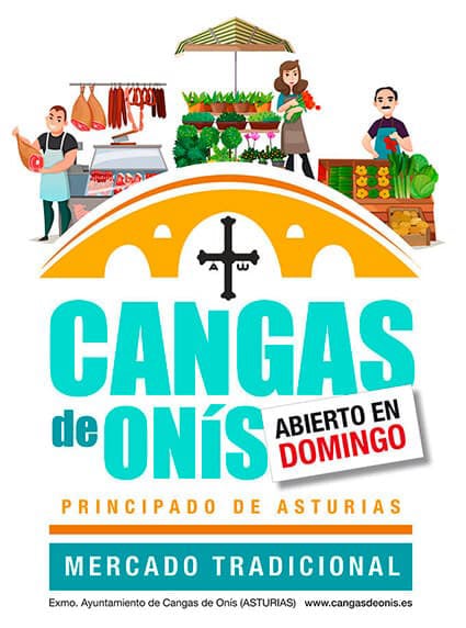 Abierto en domingo. Mercau de Cangas de Onís